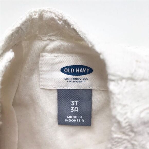 Old Navy lace 3/4 sleeve peplum top EUC 3T - Picture 3 of 4